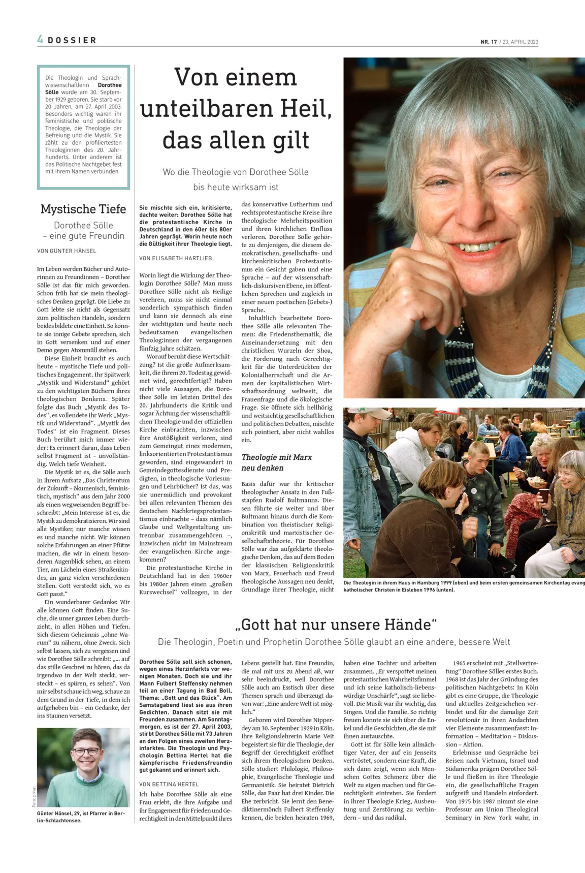 „die Kirche“ vom 23. April 2023, Seite 4