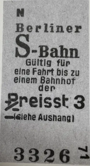 S-Bahn-Fahrkarte