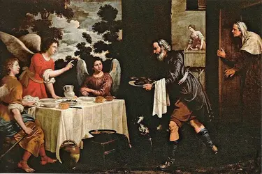 Juan van der Hamen y León: Abraham und die drei Engel