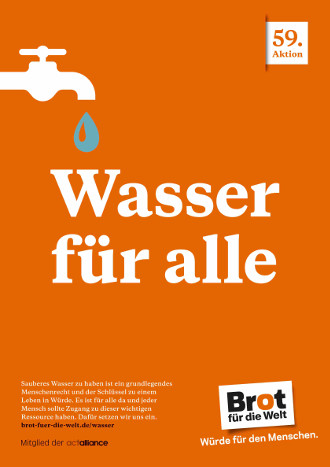Plakat Aktion Wasser