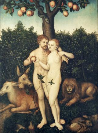 Cranach: Adam und Eva